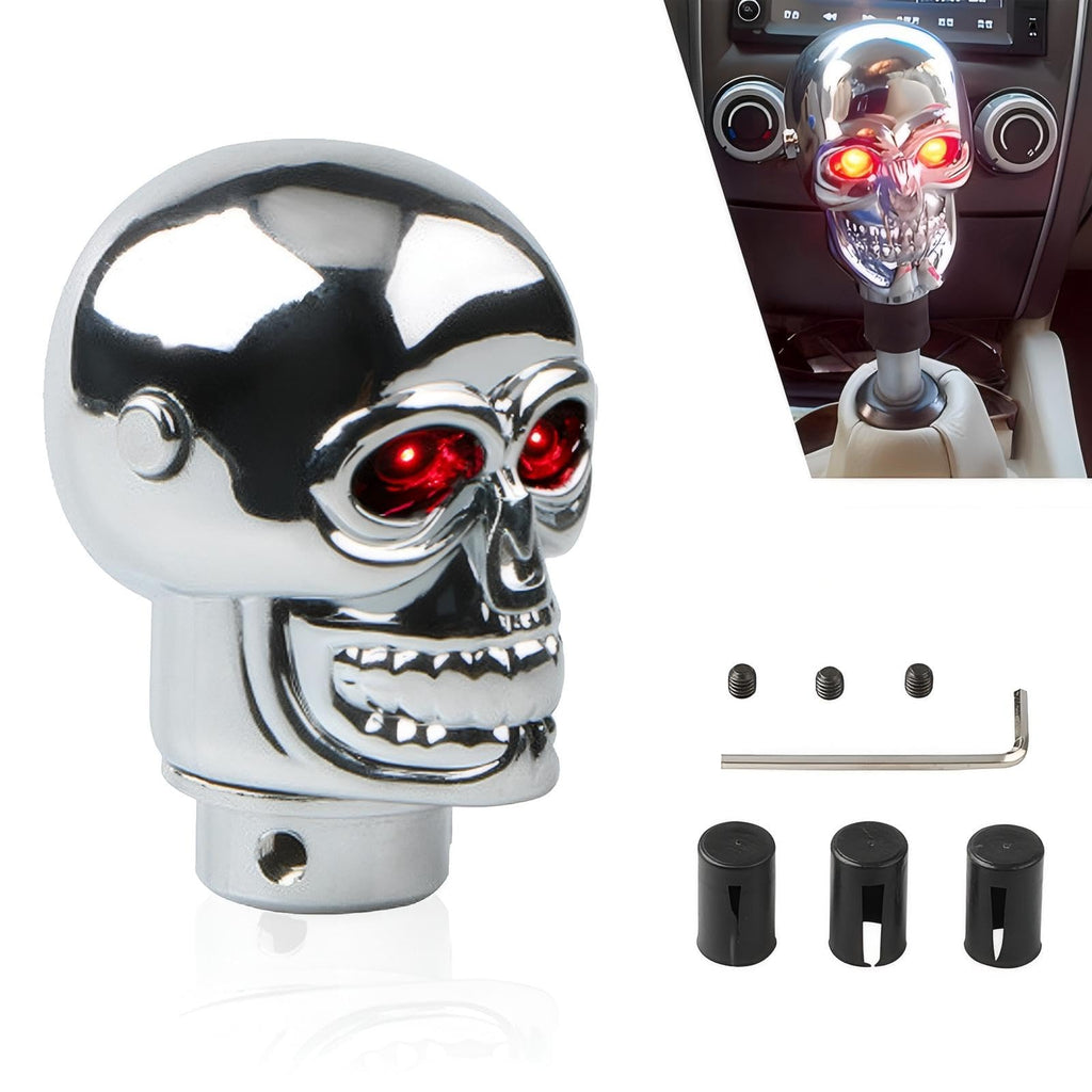 Skull-shaped universal alloy shift knob