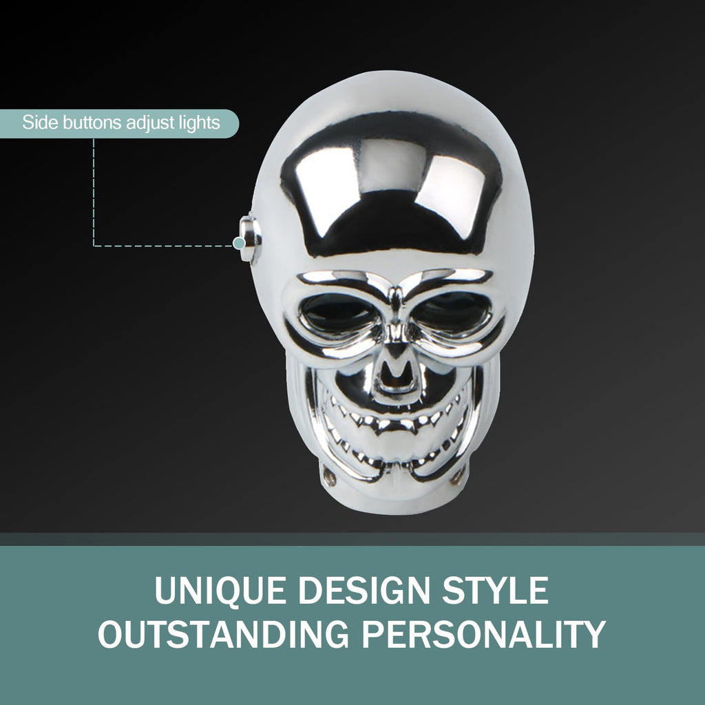 Skull-shaped universal alloy shift knob